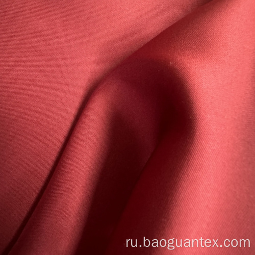 Красный цвет чистый полиэфирный текстиль для одежды